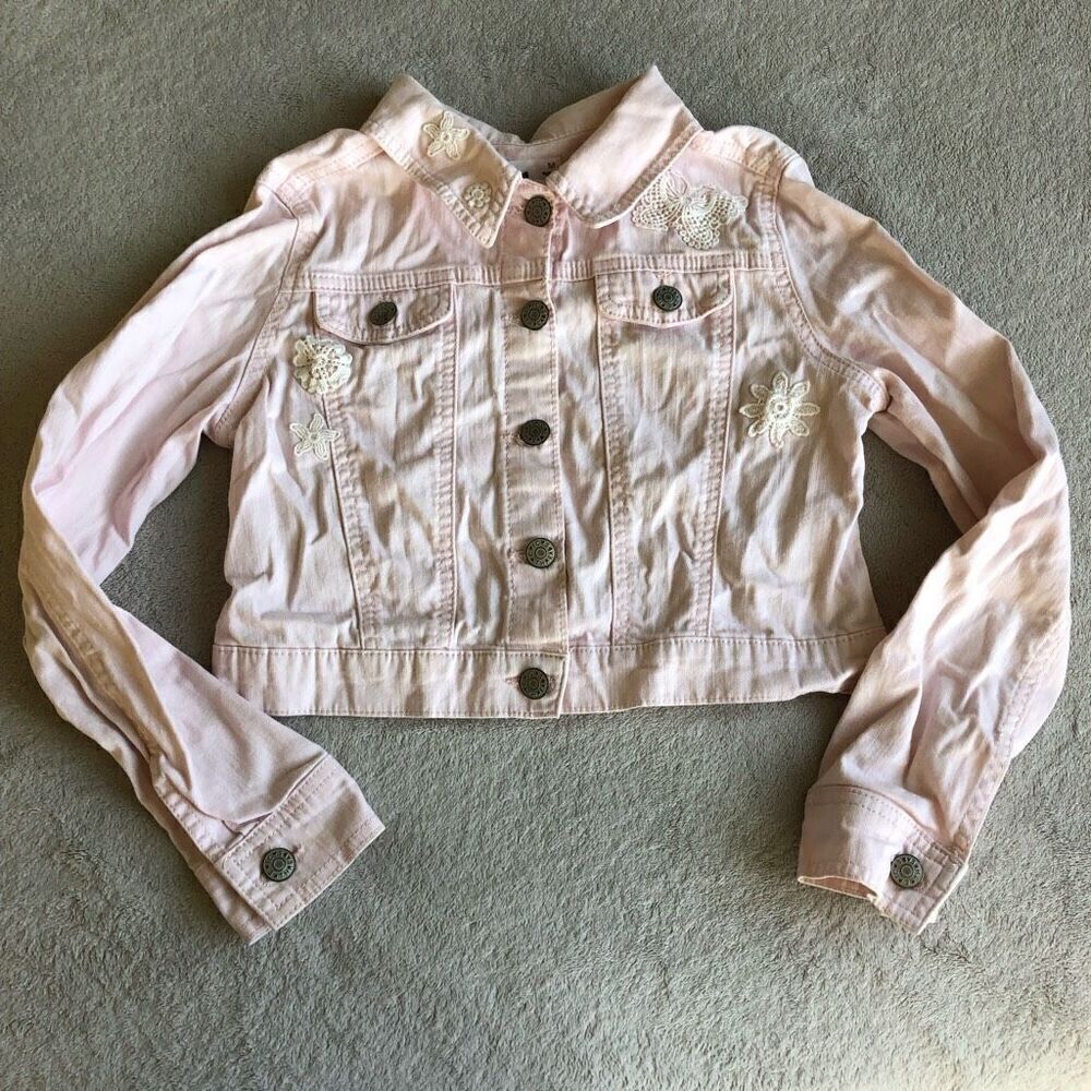 Epic Threads Girls Pink Denim Jacket